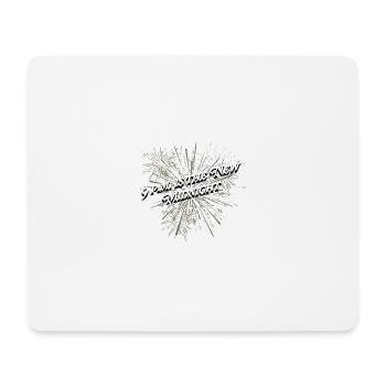 La nouvelle blague de minuit joyeuse du Nouvel An Pun nye - Tapis de souris (format paysage) - blanc - Devant