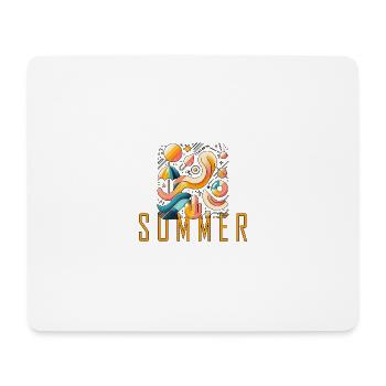 Sommer - Mousepad (Querformat) - Weiß - Vorne
