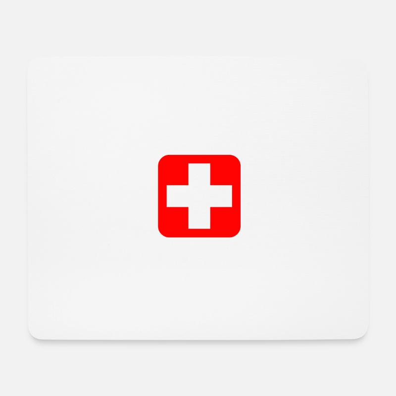 SWISS made - Mousepad (Querformat) - Weiß