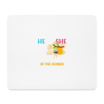 Er oder sie mimi zu Bienenwächter des Geschlechts - Mousepad (Querformat) - Weiß - Vorne