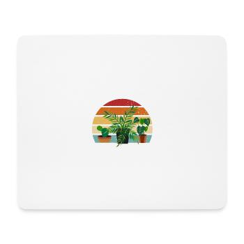 Funny quote introverted but willing to plant - Mouse Pad (horizontal) - white - Front