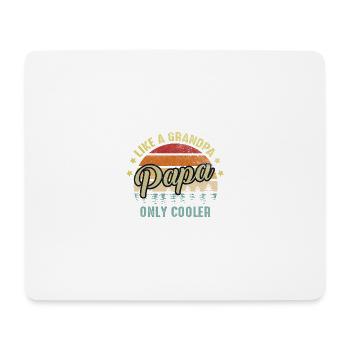 Vintage dad like a grandpa only cooler funnier dad - Mouse Pad (horizontal) - white - Front