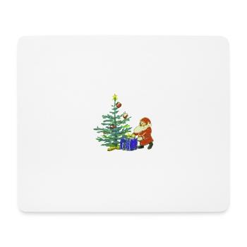 Père Noël - Tapis de souris (format paysage) - blanc - Devant