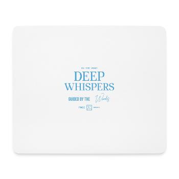 Des voix profondes de silence et de force - Tapis de souris (format paysage) - blanc - Devant