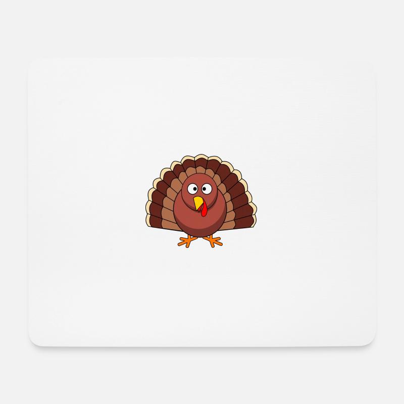 Pita der Truthahn - Mousepad (Querformat) - Weiß