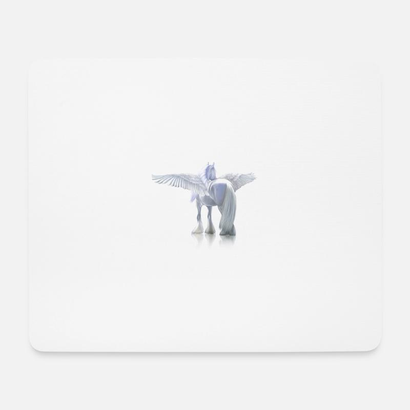 Pegase - Mousepad (Querformat) - Weiß