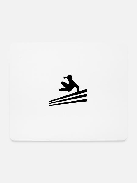 PARKOUR - Mousepad (Querformat) - Weiß