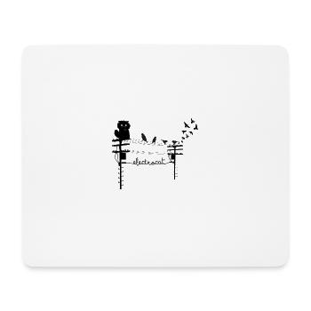 Electrocat - Tapis de souris (format paysage) - blanc - Devant