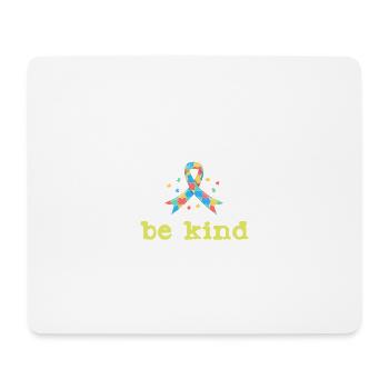Lustiges Zitat Güte Ribbon Herz Autismus - Mousepad (Querformat) - Weiß - Vorne