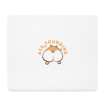 Corgi ass-tounding - Mouse Pad (horizontal) - white - Front