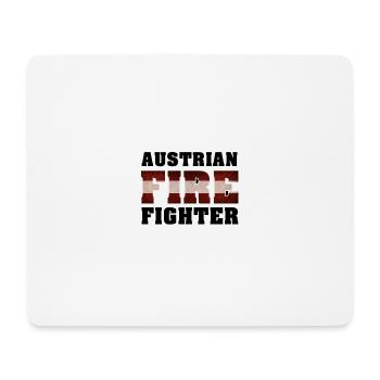 Austrian Fire Fighter - Mousepad (Querformat) - Weiß - Vorne