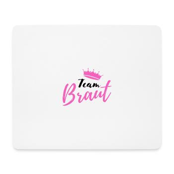 team braut krone - Mousepad (Querformat) - Weiß - Vorne