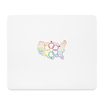 McKinney Pride Flag Pride Month LGBTQ Flag LGBT Co - Mouse Pad (horizontal) - white - Front