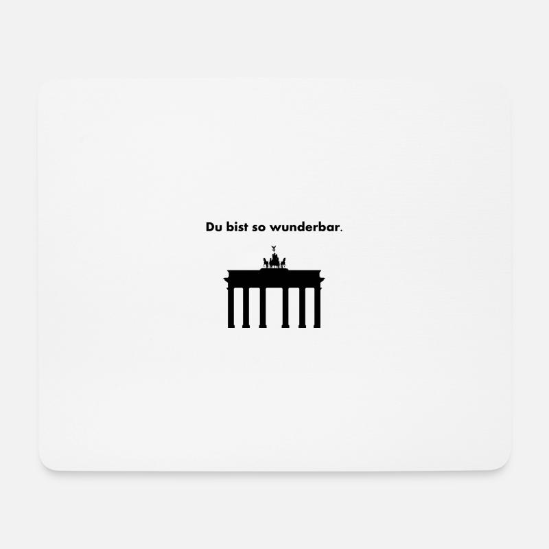 Berlin Brandenburger Tor - Mousepad (Querformat) - Weiß