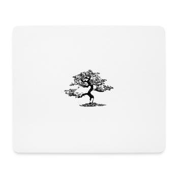 Bonsaï mignon - Tapis de souris (format paysage) - blanc - Devant
