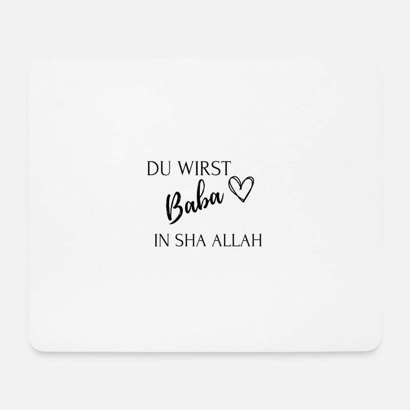Baba oluyorsun - Mousepad (Querformat) - Weiß