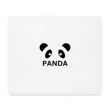 Conception du visage de panda - Tapis de souris (format paysage) - blanc - Devant