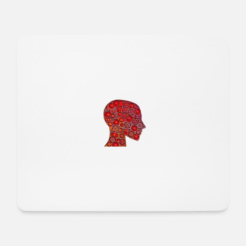Getriebekopf - Mousepad (Querformat) - Weiß