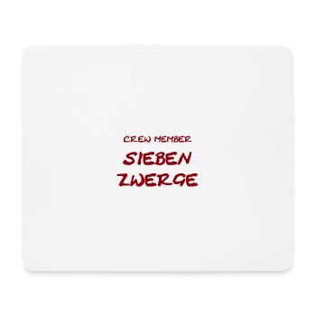 CREW_MEMBER_7Dwarfs - Mousepad (Querformat) - Weiß - Vorne