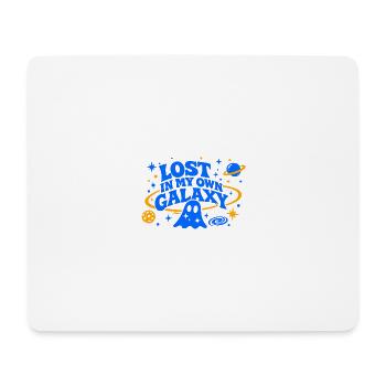 LOST IN MY OWN GALAXY - Mousepad (Querformat) - Weiß - Vorne