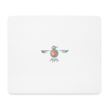 Bunter Vogel - Mousepad (Querformat) - Weiß - Vorne