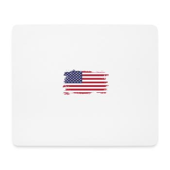 Baseball Papa American Flag Enkel der Väter Tag de - Mousepad (Querformat) - Weiß - Vorne