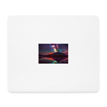 Vulkan 3d - Mousepad (Querformat) - Weiß - Vorne