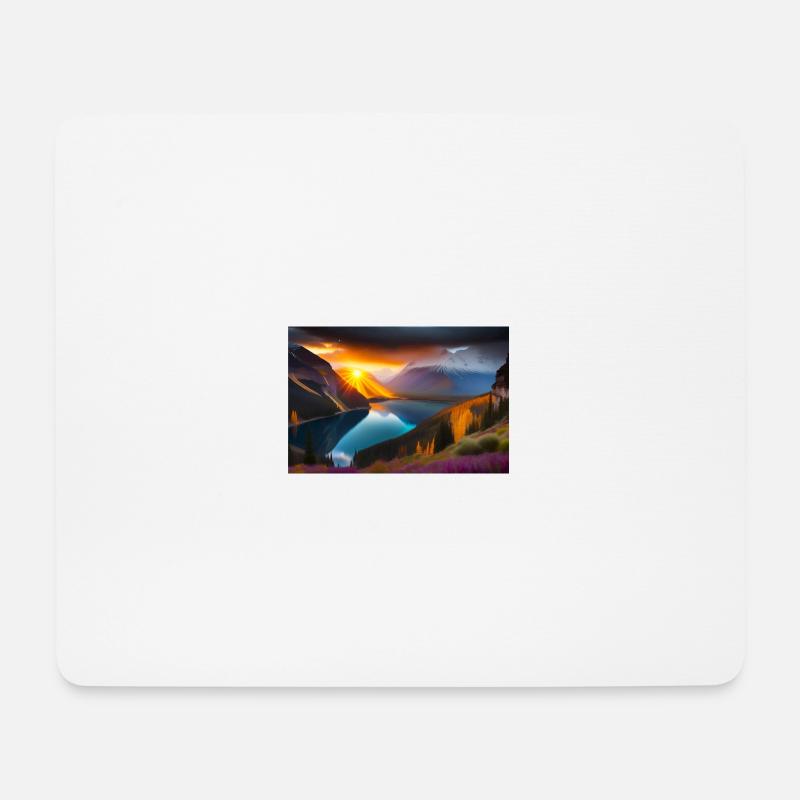 Landscape - Mousepad (Querformat) - Weiß