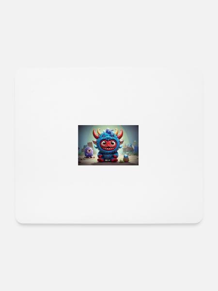 Monster: 4 - Mousepad (Querformat) - Weiß