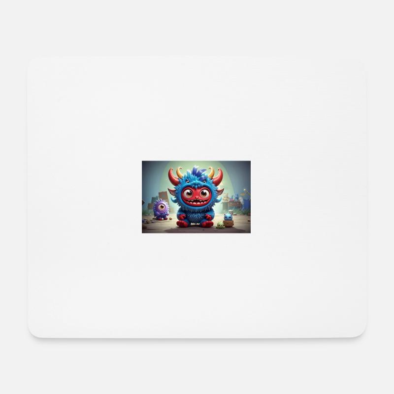Monster: 4 - Mousepad (Querformat) - Weiß