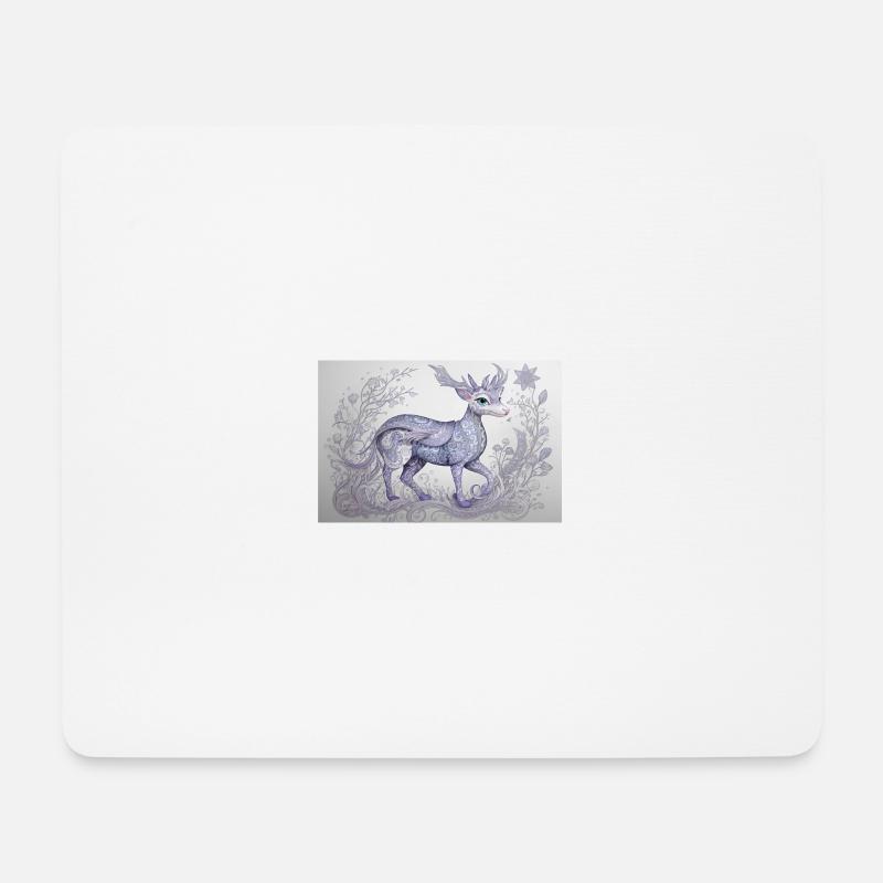 mystisches Tier 20 - Mousepad (Querformat) - Weiß