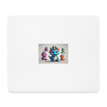Monster 8 - Mousepad (Querformat) - Weiß - Vorne
