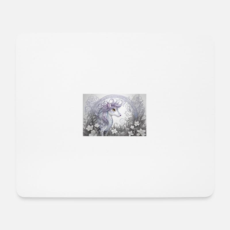 Mystisches Tier 16 - Mousepad (Querformat) - Weiß