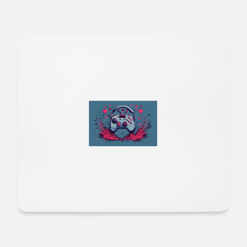 a gaming controller - Mouse Pad (horizontal) - white
