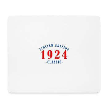 1924 Jahreszahl - Mousepad (Querformat) - Weiß - Vorne