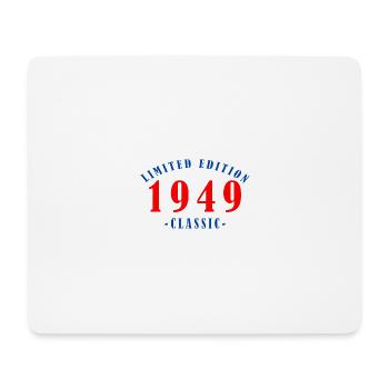 1949 Geburtsjahr - Mousepad (Querformat) - Weiß - Vorne