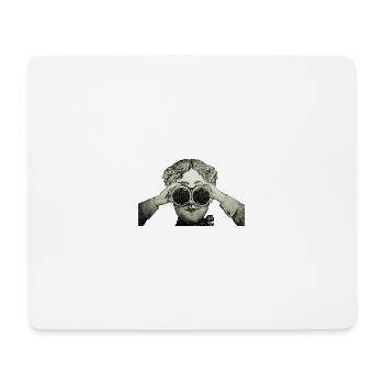 Tom, the man with the binoculars - Mouse Pad (horizontal) - white - Front