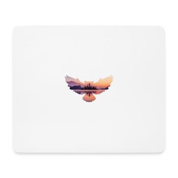Lola chouette paysage - Tapis de souris (format paysage) - blanc - Devant