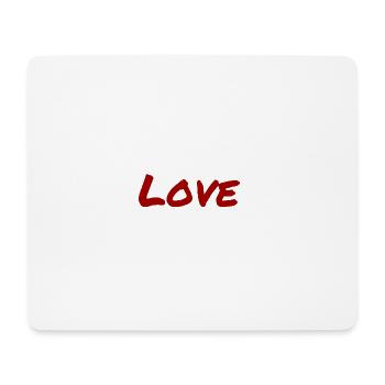 Give Me Love Not Money - Mouse Pad (horizontal) - white - Front