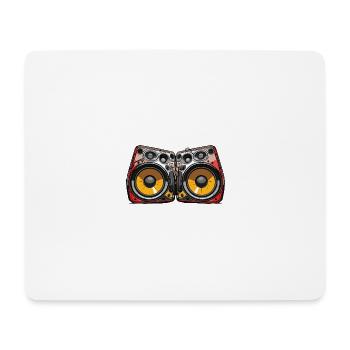 Music Boxing Symbol Bass - Mouse Pad (horizontal) - white - Front