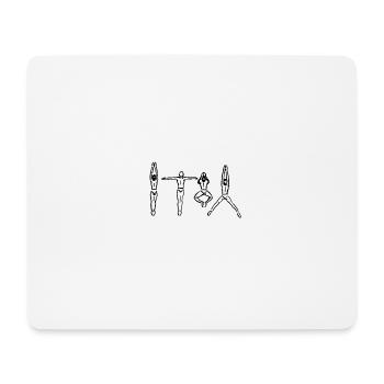 Swim Sportposen - Mousepad (Querformat) - Weiß - Vorne