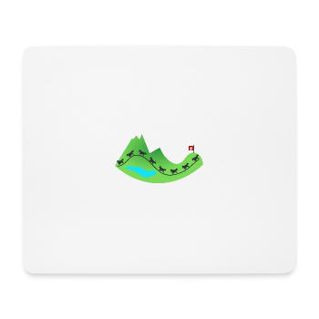 Mountains in Switzerland - Mouse Pad (horizontal) - white - Front