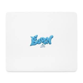 Bunz Z10 3D Font - Mouse Pad (horizontal) - white - Front