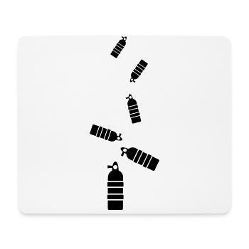 Sauerstoff Tauchen symbol - Mousepad (Querformat) - Weiß - Vorne