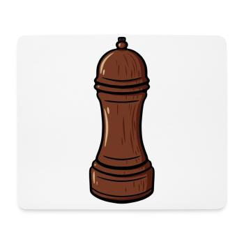 Pfeffermühle Salzmühle Pfefferstreuer Pfeffer Salz - Mousepad (Querformat) - Weiß - Vorne