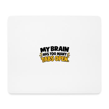 Lustiges Überdenken-Zitat - Mousepad (Querformat) - Weiß - Vorne