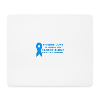 Darmkrebsbewusstsein zitieren Koloskopie Freunde - Mousepad (Querformat) - Weiß - Vorne