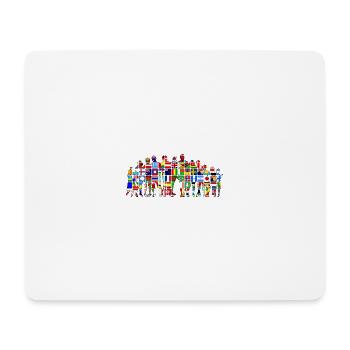 Drapeaux du monde - Tapis de souris (format paysage) - blanc - Devant