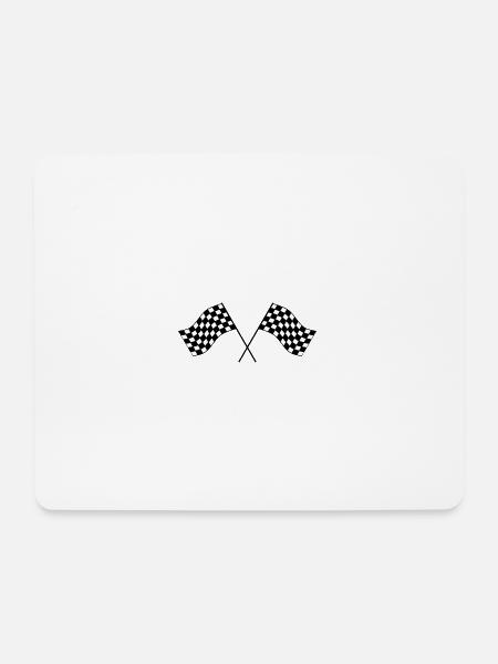 Fahnen für die Ankunft - Mousepad (Querformat) - Weiß