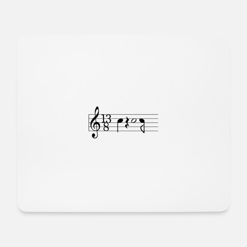 Prog black - Mousepad (Querformat) - Weiß